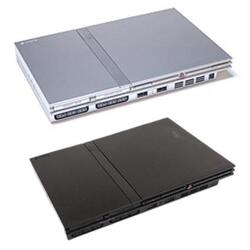 PS2 Console Slim - Zwart / Zilver