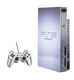 PS2 Bundel Phat + Controller(s)  - Zwart / Zilver - Playstation 2