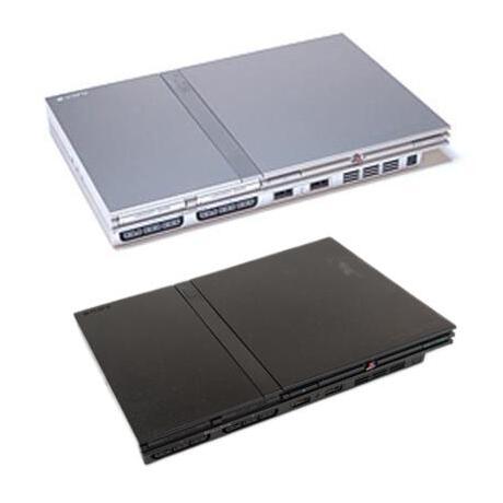Playstation 2 Slim Zwart Zilver Console PS2 68 Tweedehands