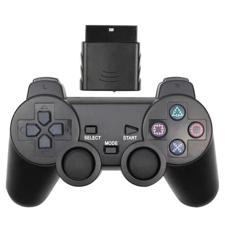 PS2 Controller Dualshock 2 - Wireless Zwart - Third-Party